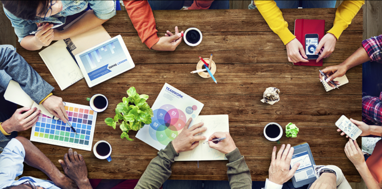 Equipe de gestion de projet digital