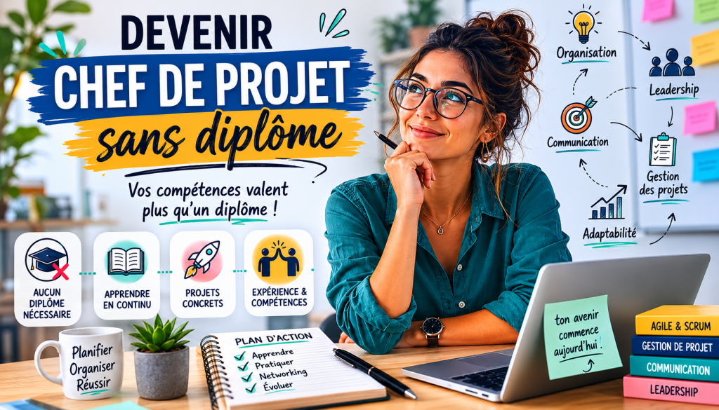 Comment devenir chef de projet sans diplôme ?