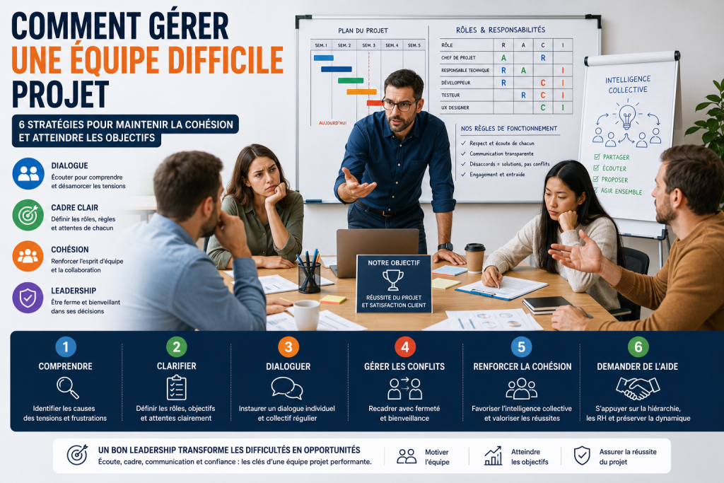 comment gérer une équipe difficile projet