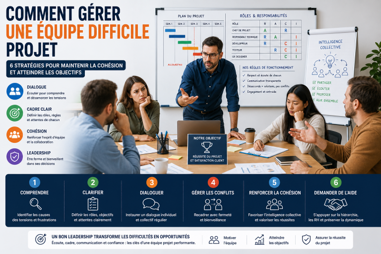 comment gérer une équipe difficile projet
