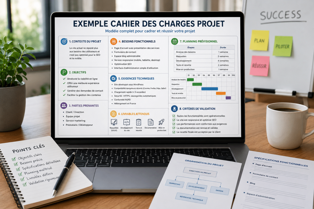 exemple cahier des charges projet